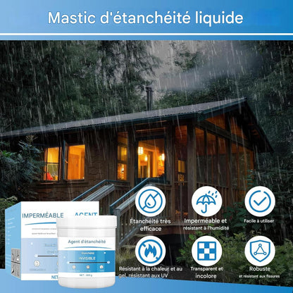 AquaSeal™ – Colle Imperméabilisante Transparente et Durable