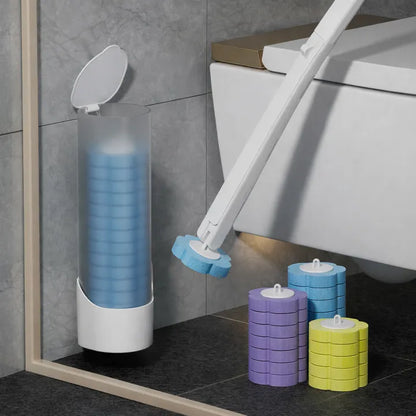 Brosse de Toilette Jetable avec Support Mural