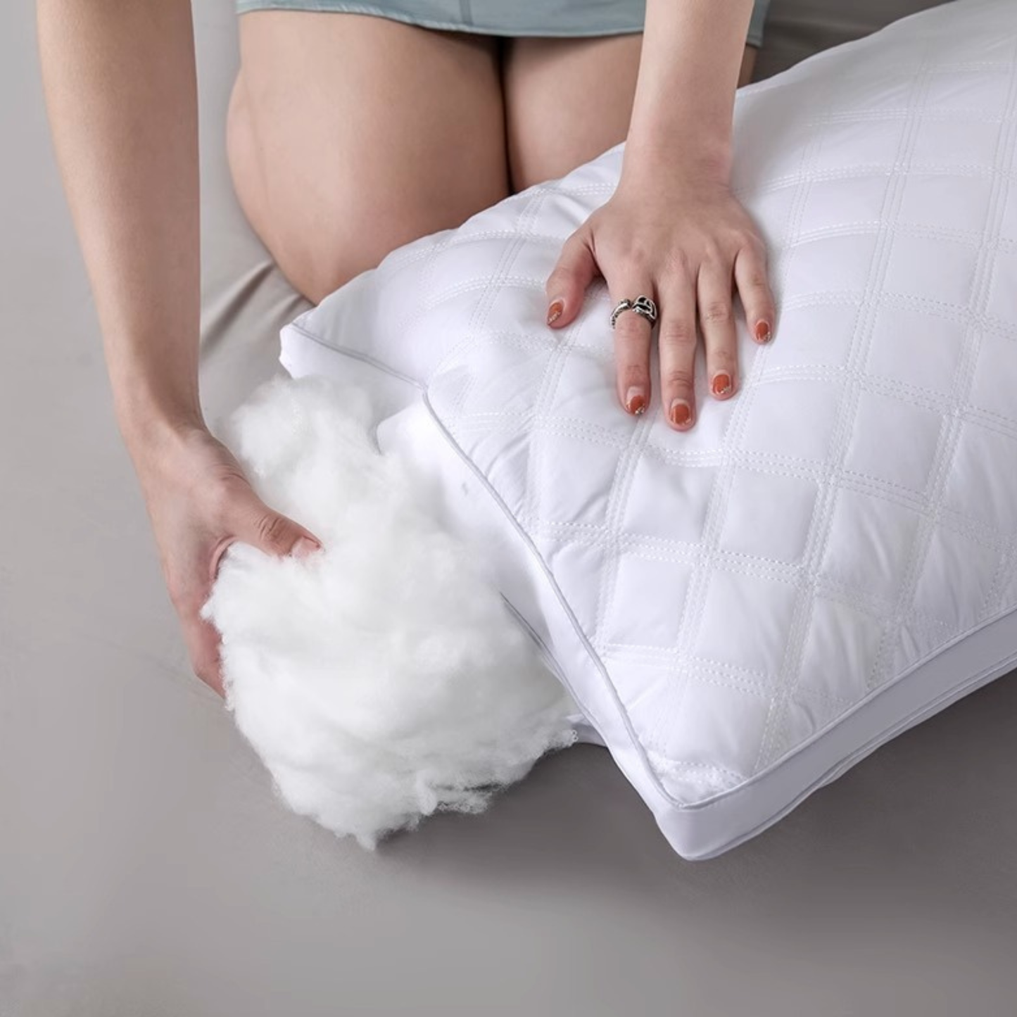 Oreiller CloudNest™ — Duvet Alternatif Hypoallergénique