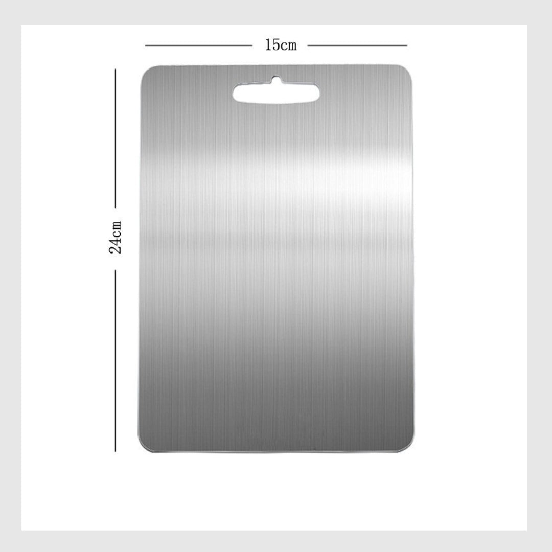 WANDGU Lot De 3 Planches à Découper Inox Titane Double Face – Antibactérien, Sans BPA, Qualité Alimentaire – Tailles Variées Pour Cuisine Propre & Durable WANDGU Lot De 3 Planches à Découper Inox Titane Double Face – Antibactérien, Sans BPA, Qualité Alimentaire – Tailles Variées Pour Cuisine Propre & Durable