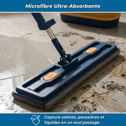 NettoMax Pro 360 — Vadrouille rotative avec seau essoreur mains libres