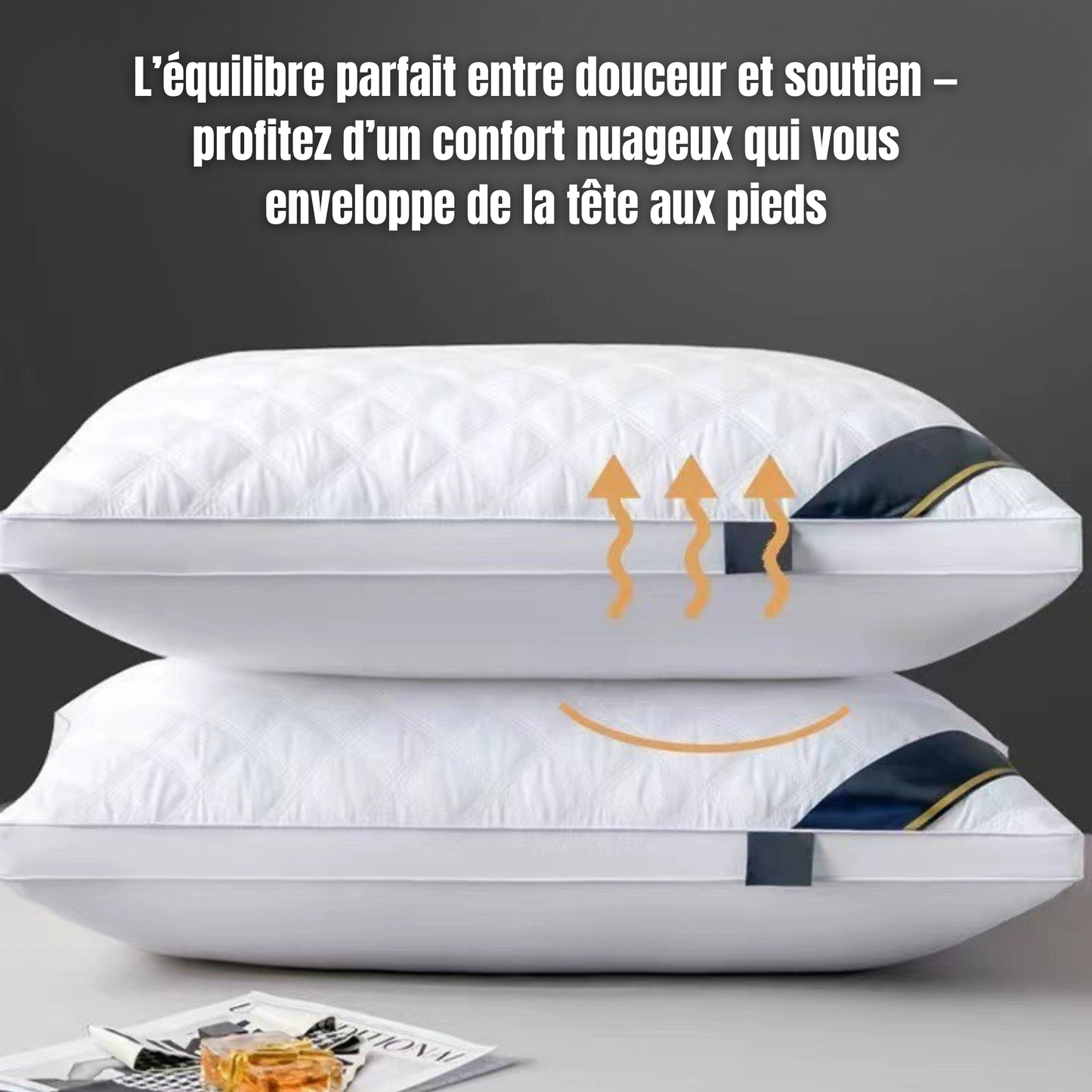 Oreiller CloudNest™ — Duvet Alternatif Hypoallergénique