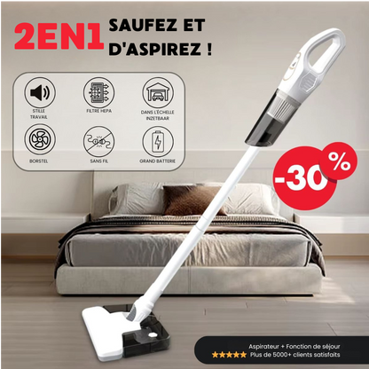 Aspirateur 2-en-1 Sans Fil et Nettoyage à Vapeur : Efficacité et Simplicité au Quotidien