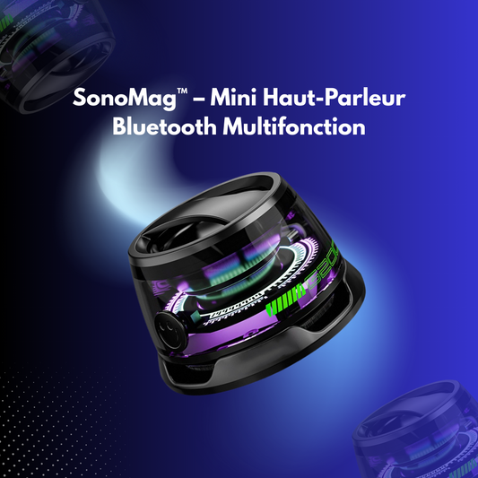 SonoMag™ – Mini Haut-Parleur Bluetooth Multifonction