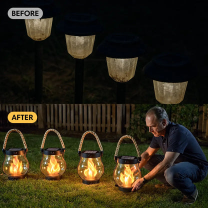 AuréaLume™ – Lanterne Solaire Effet Brasier