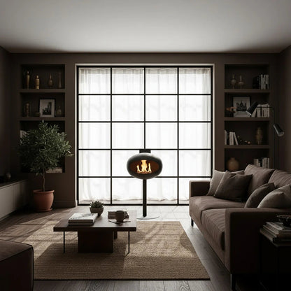 FoyerNord™ — Cheminée Décorative Sans Conduit | Flamme Réelle