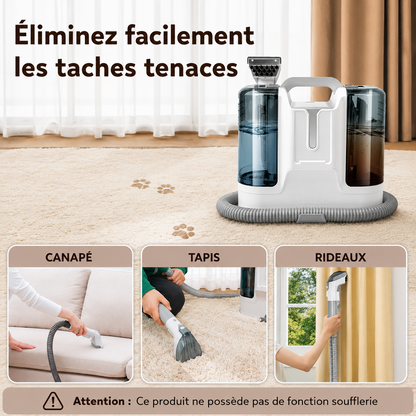 PureNest™ – Shampouineuse Portative Multi-Surfaces 600W