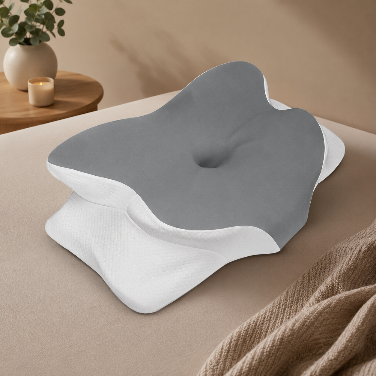 NuvaRest™ – Oreiller Ergonomique Cervical Rafraîchissant