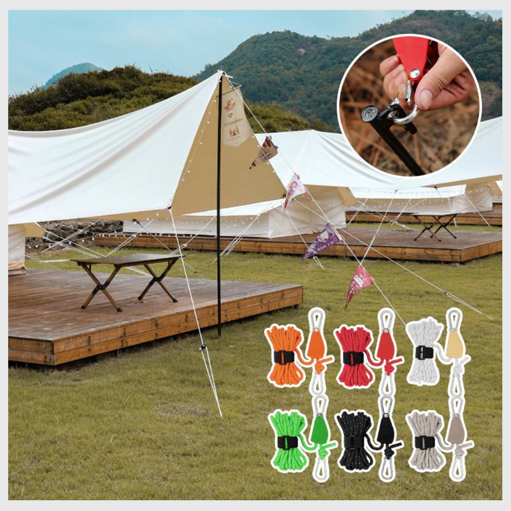 CampFix™ – Corde Ajustable Haute Résistance