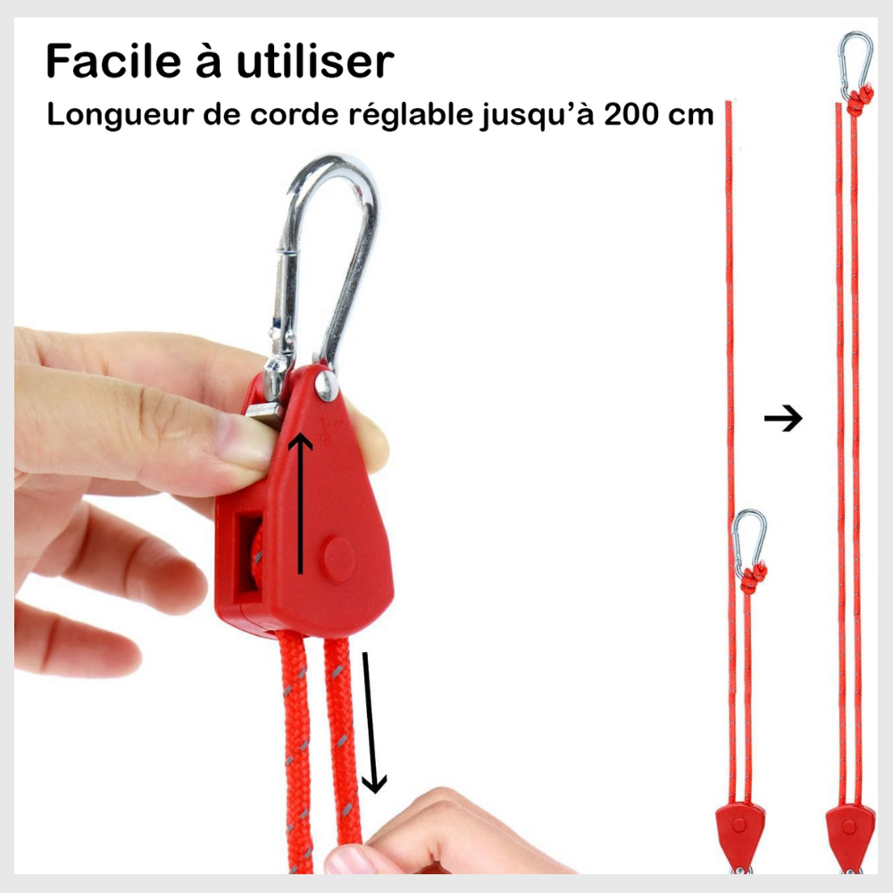 CampFix™ – Corde Ajustable Haute Résistance