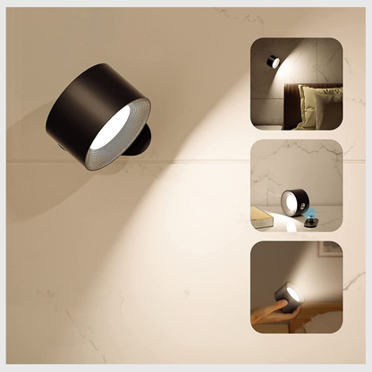 LumiNid Pro – Lampe LED Murale Sans Fil | 3 Teintes | Rechargeable USB-C.