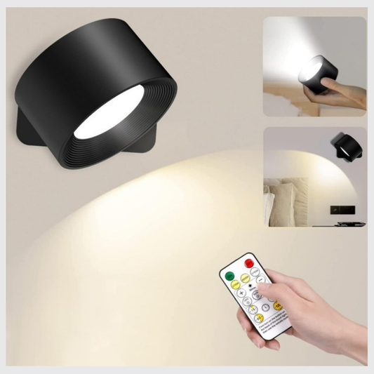 LumiNid Pro – Lampe LED Murale Sans Fil | 3 Teintes | Rechargeable USB-C.