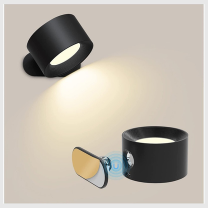 LumiNid Pro – Lampe LED Murale Sans Fil | 3 Teintes | Rechargeable USB-C.