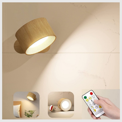 LumiNid Pro – Lampe LED Murale Sans Fil | 3 Teintes | Rechargeable USB-C.