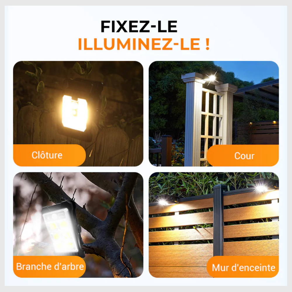 LumiClip™ – Lampe Solaire Détecteur