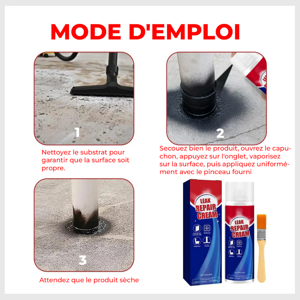 HydroSeal™ – Spray Réparateur de Fuites