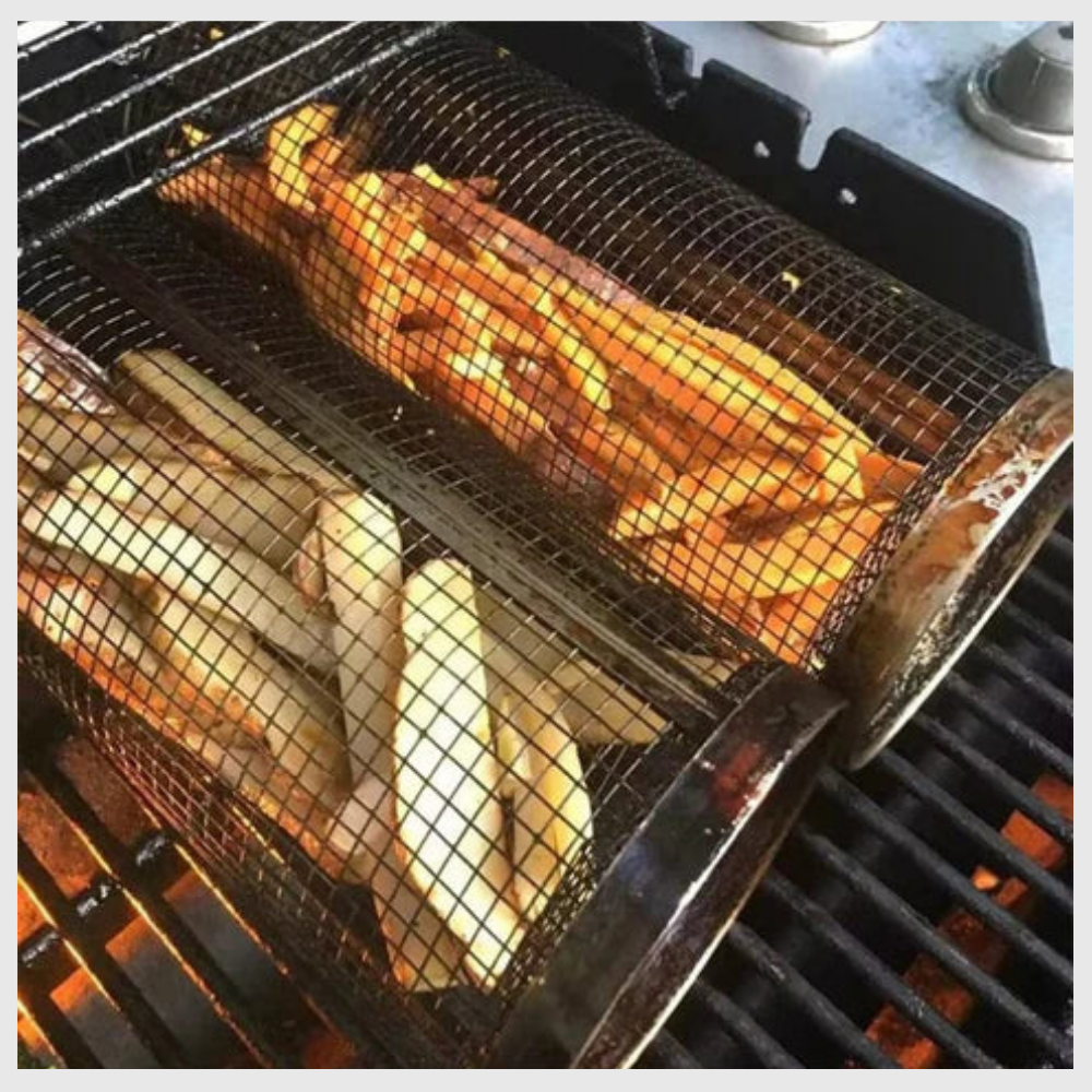 Panier de barbecue rotatif