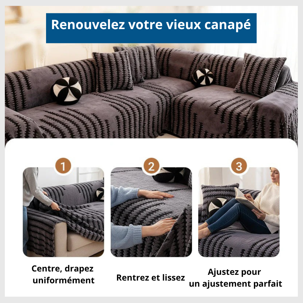 PlushGuard™ – Couvre-Sofa Antidérapant
