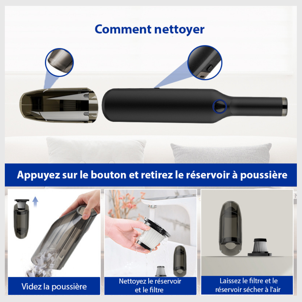 VortexClean™ – Aspirateur Véhicule Sans Fil