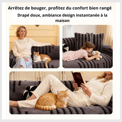 PlushGuard™ – Couvre-Sofa Antidérapant