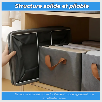 StockaBox™ – Boîte Pliable en Tissu Ultra-Résistant