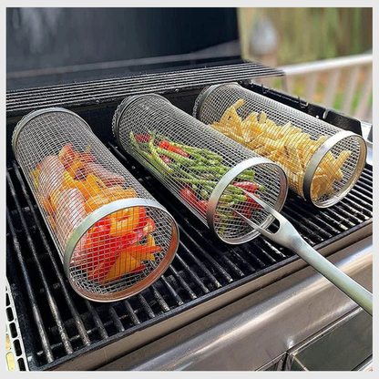 Panier de barbecue rotatif