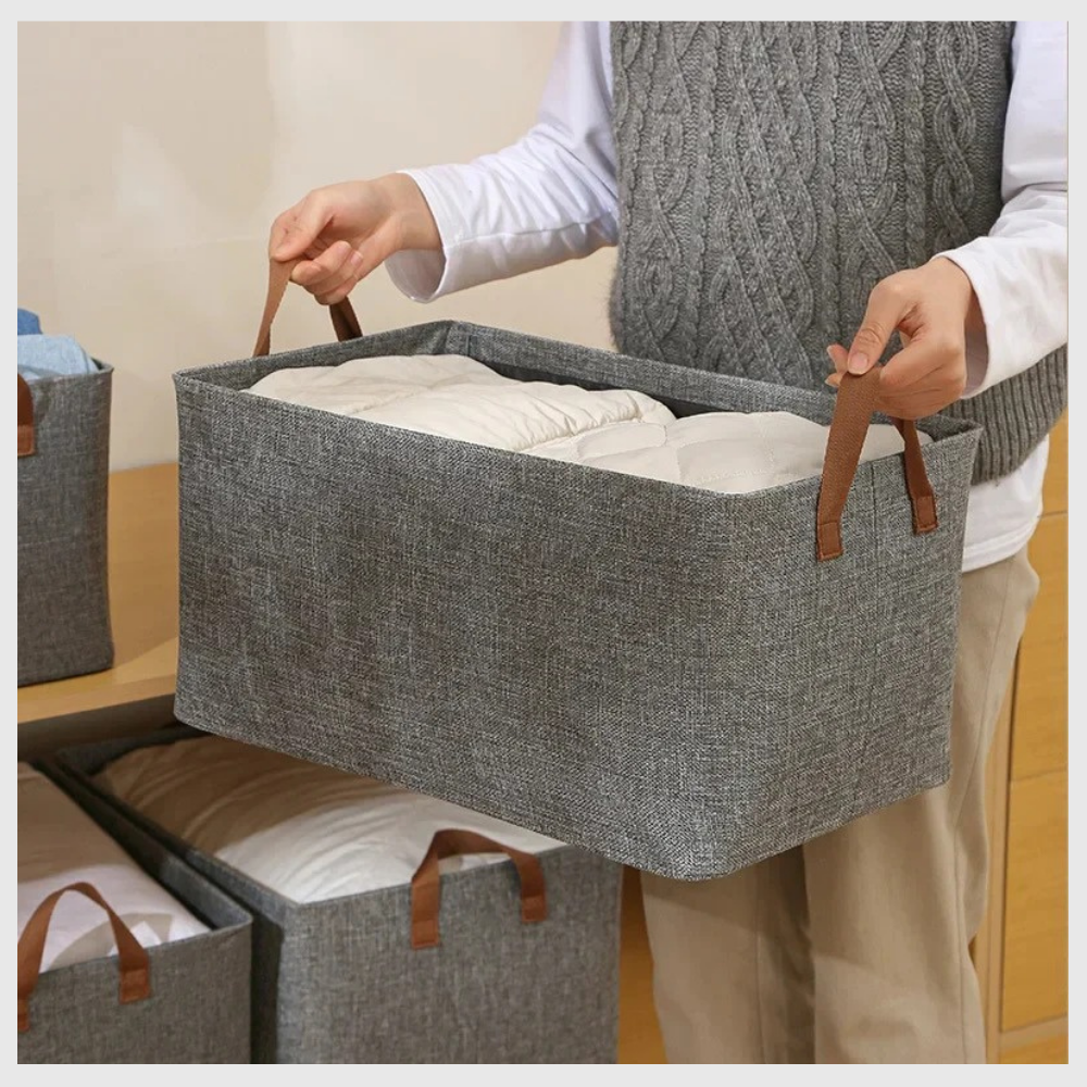 StockaBox™ – Boîte Pliable en Tissu Ultra-Résistant