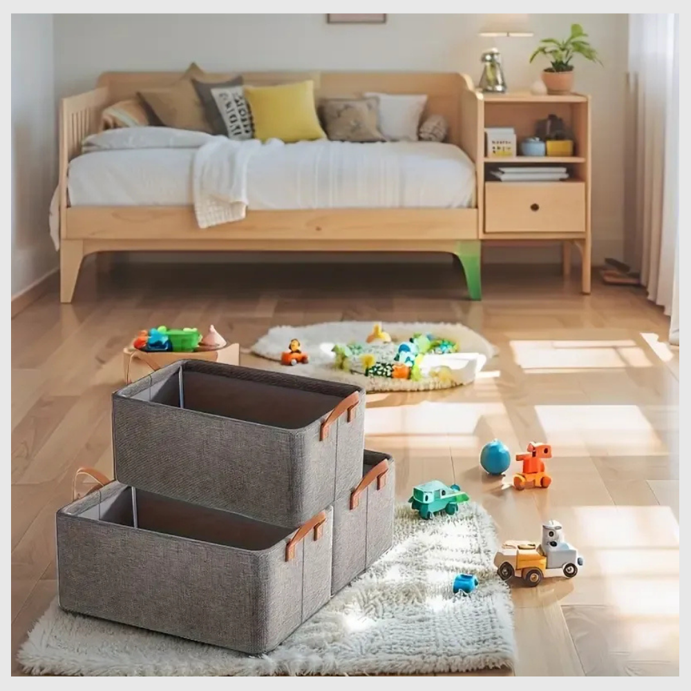 StockaBox™ – Boîte Pliable en Tissu Ultra-Résistant