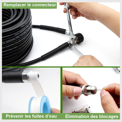 HydroJetix™ – Kit Déboucheur Haute Pression 5800 PSI