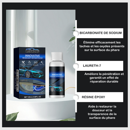ClairLumi™ – Liquide de réparation pour phares de voiture