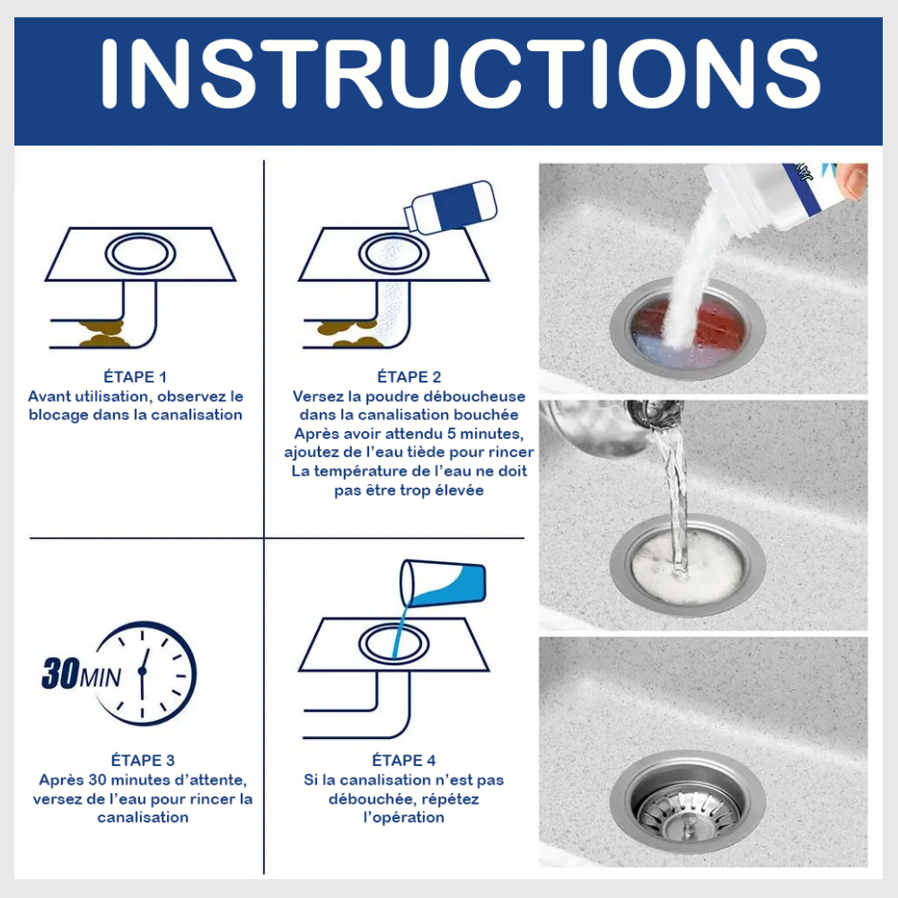 DrainPure™ – Déboucheur Multi-Action