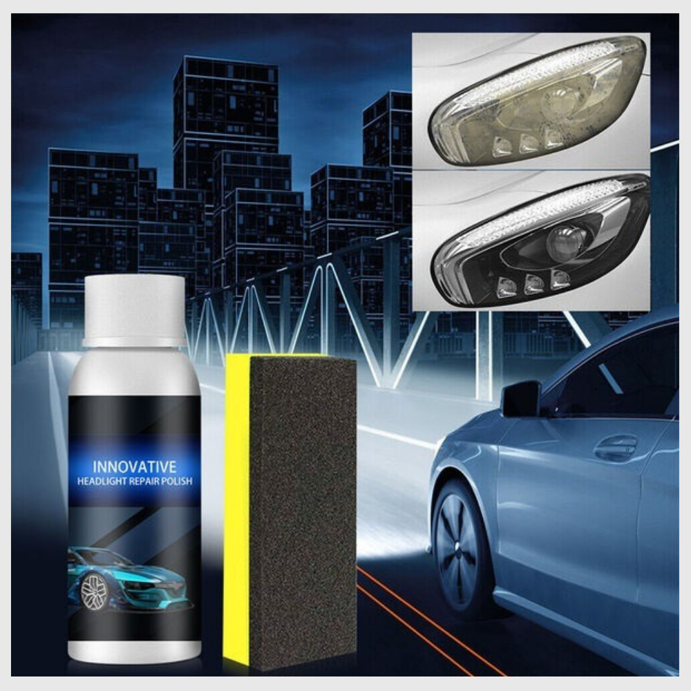 ClairLumi™ – Liquide de réparation pour phares de voiture