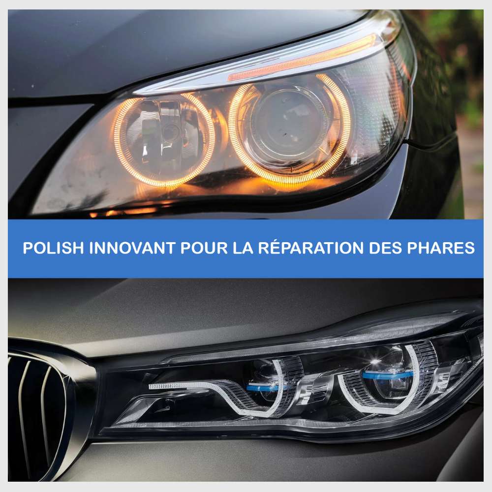 ClairLumi™ – Liquide de réparation pour phares de voiture