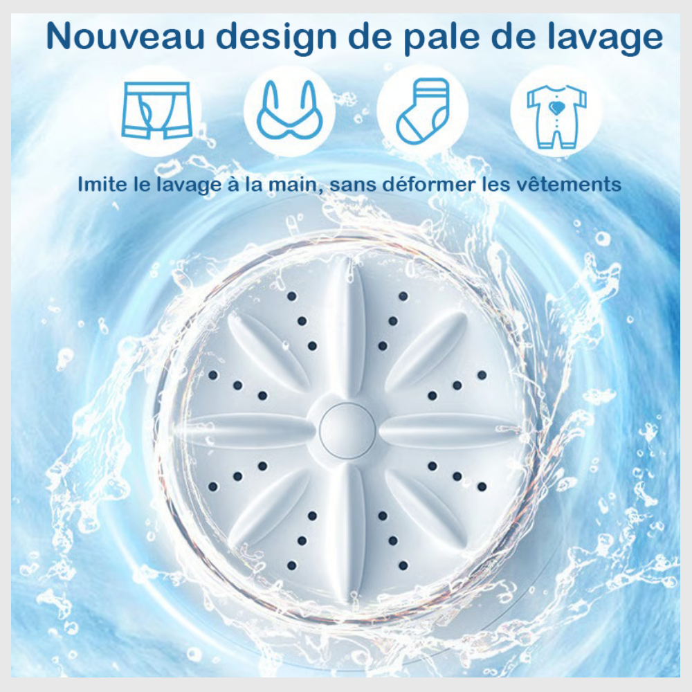 WashEase™ Mini lave-linge portable rechargeable
