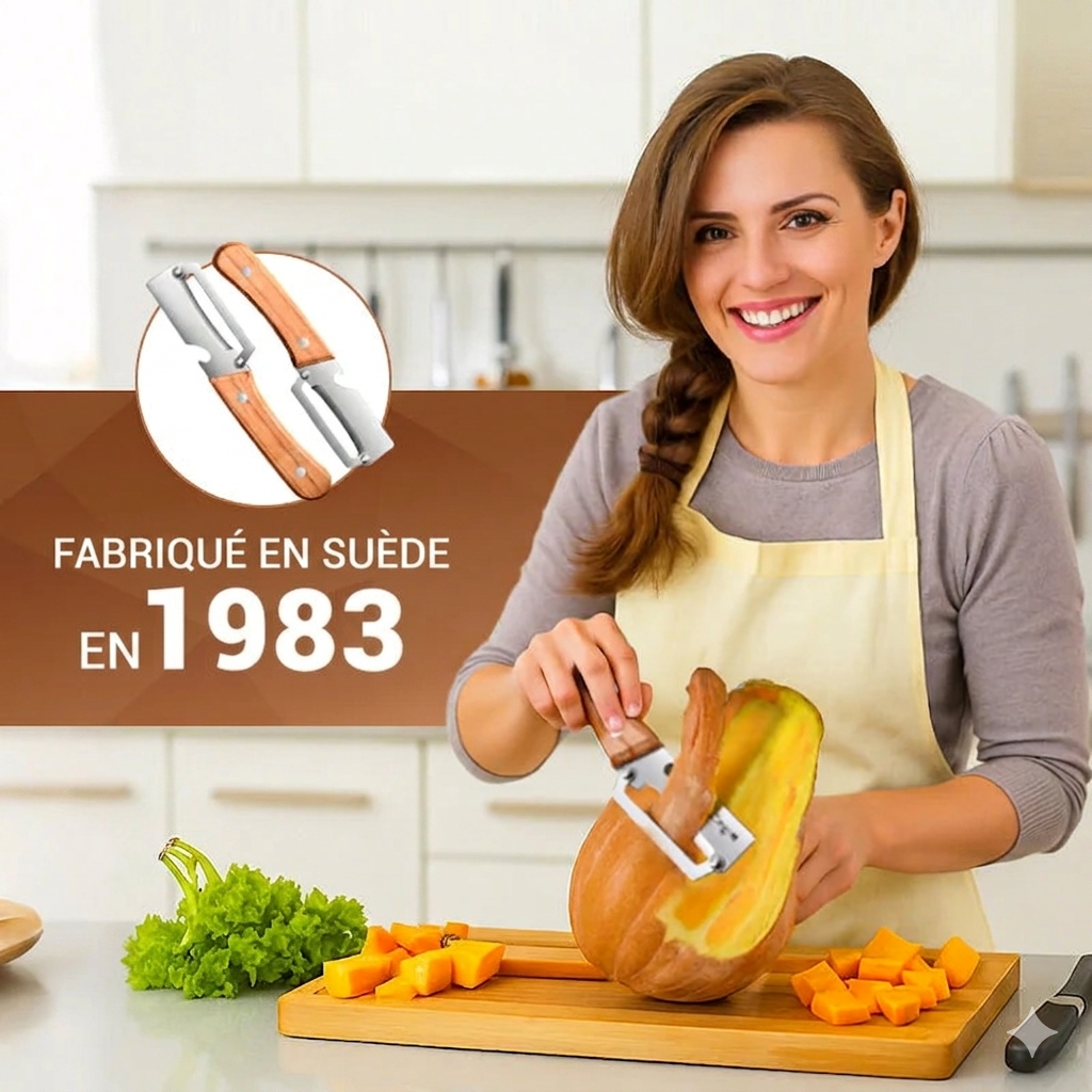 ÉplucheurPro 5-en-1 — Épluchez 5× plus vite, sans effort | Pack Duo