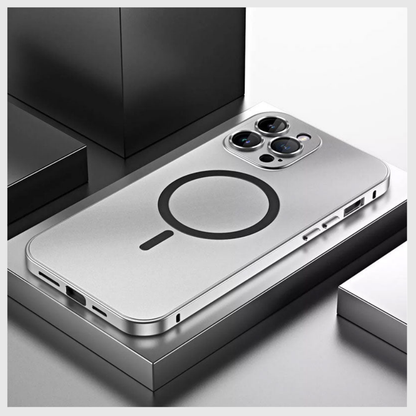 Coque magnétique en métal à fixation rapide pour iPhone