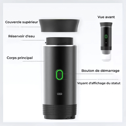 CoffeeBrew™ – Votre Café Parfait, Partout, à Tout Moment !