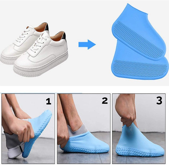 Sur-chaussures unisexes en silicone imperméables – Quebecool