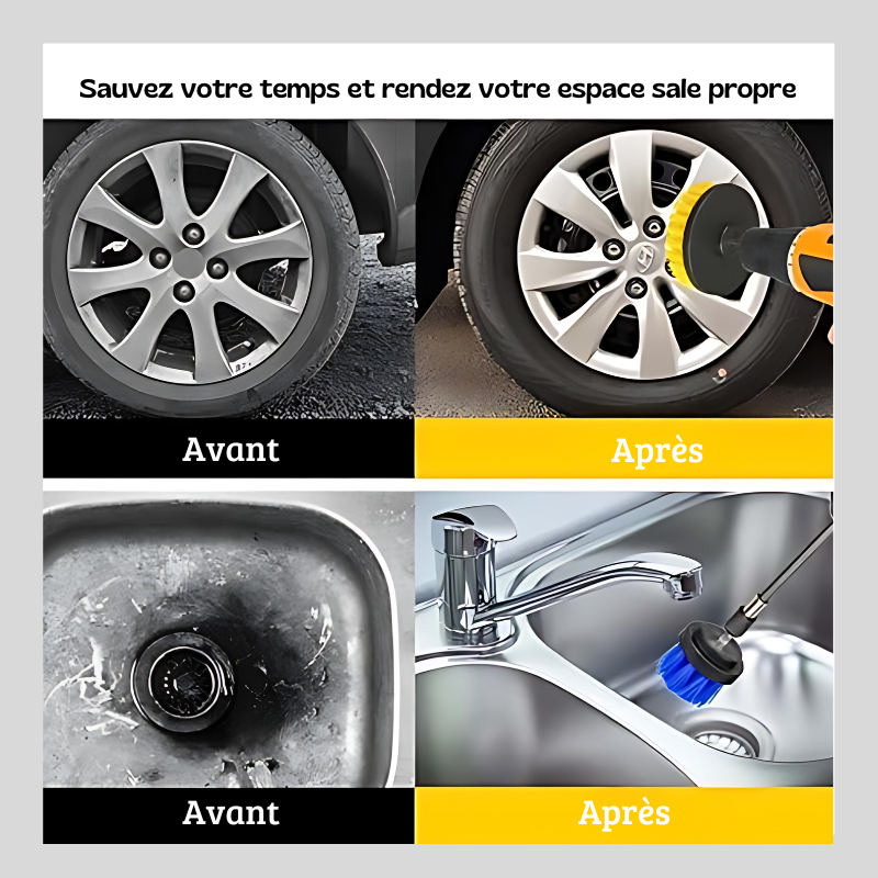 Drill Brush™ : Brosses de Perceuse Nettoyantes Ultimes