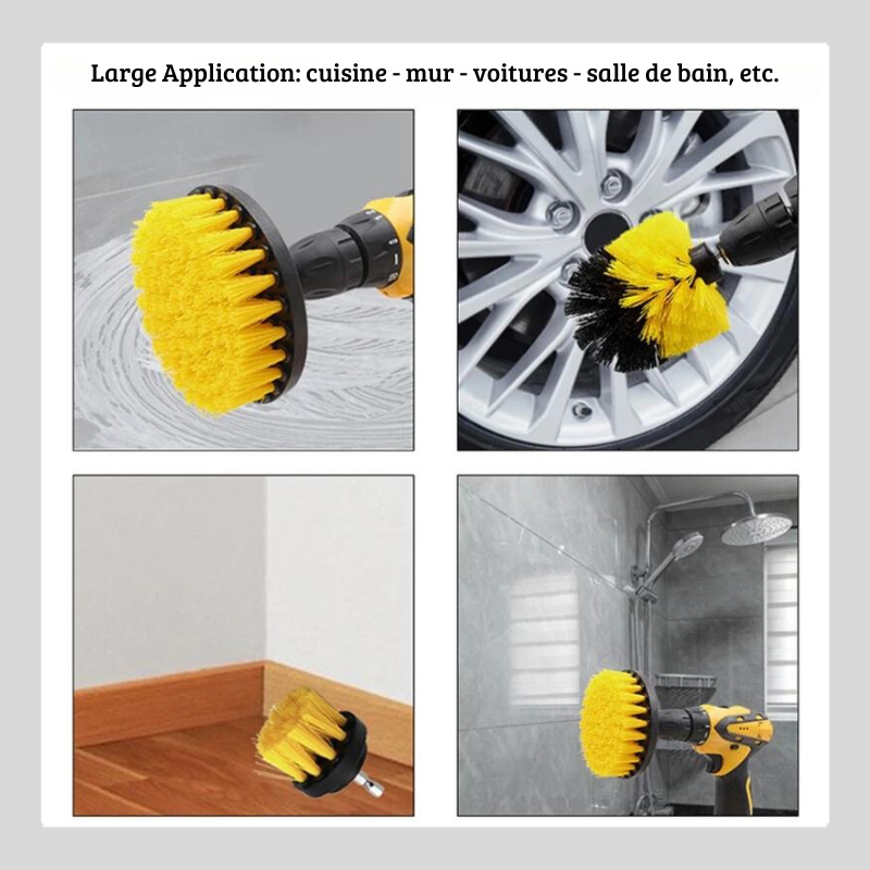 Drill Brush™ : Brosses de Perceuse Nettoyantes Ultimes