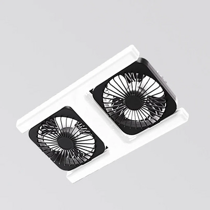 FraîcheurPro™ AirLux 2-en-1 — Ventilateur Plafonnier LED Double Tête