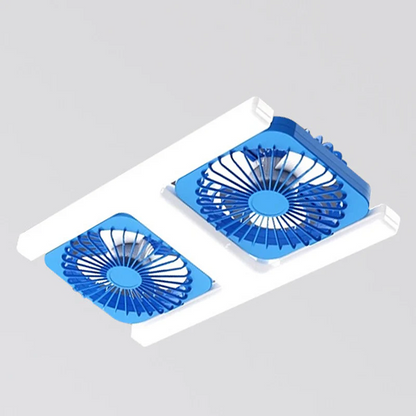 FraîcheurPro™ AirLux 2-en-1 — Ventilateur Plafonnier LED Double Tête