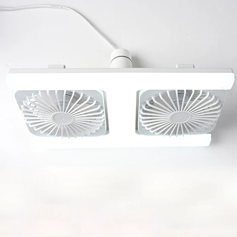 FraîcheurPro™ AirLux 2-en-1 — Ventilateur Plafonnier LED Double Tête
