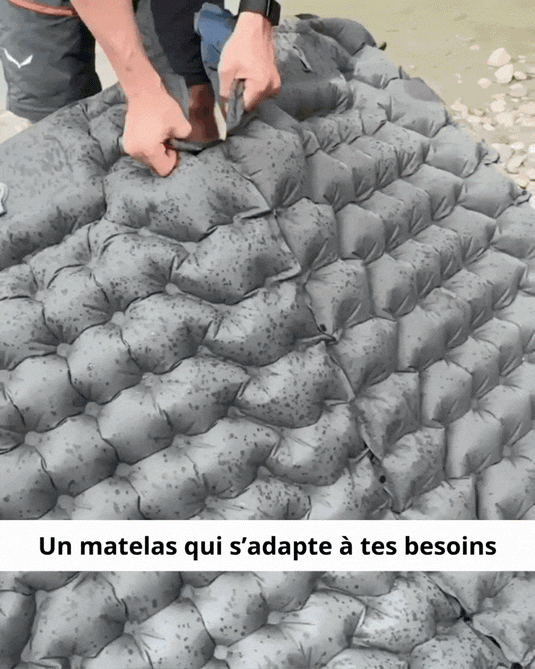 Matelas ConfortZen plié dans un format compact