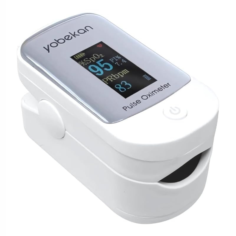 OxyClair™ — Oxymètre de pouls OLED | SpO₂, pouls & indice de perfusion
