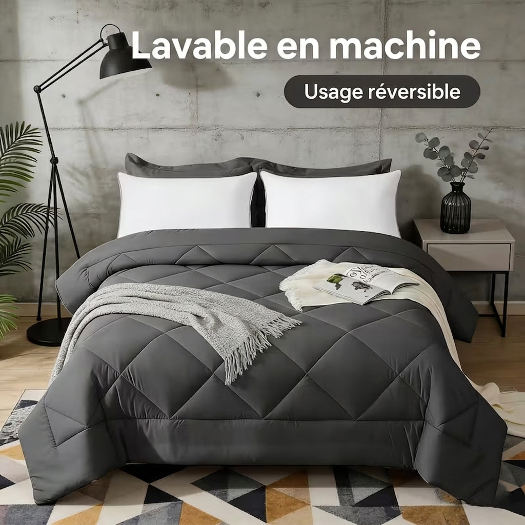 DouxNid™ – Couette Matelassée Ultra-Douce 4 Saisons