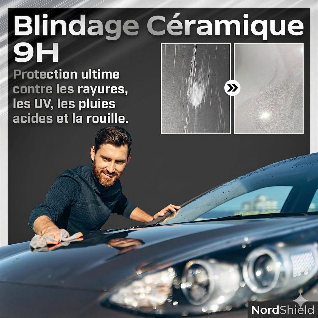 NordShield Céramique Titanium — Brillance Miroir en 15 Minutes