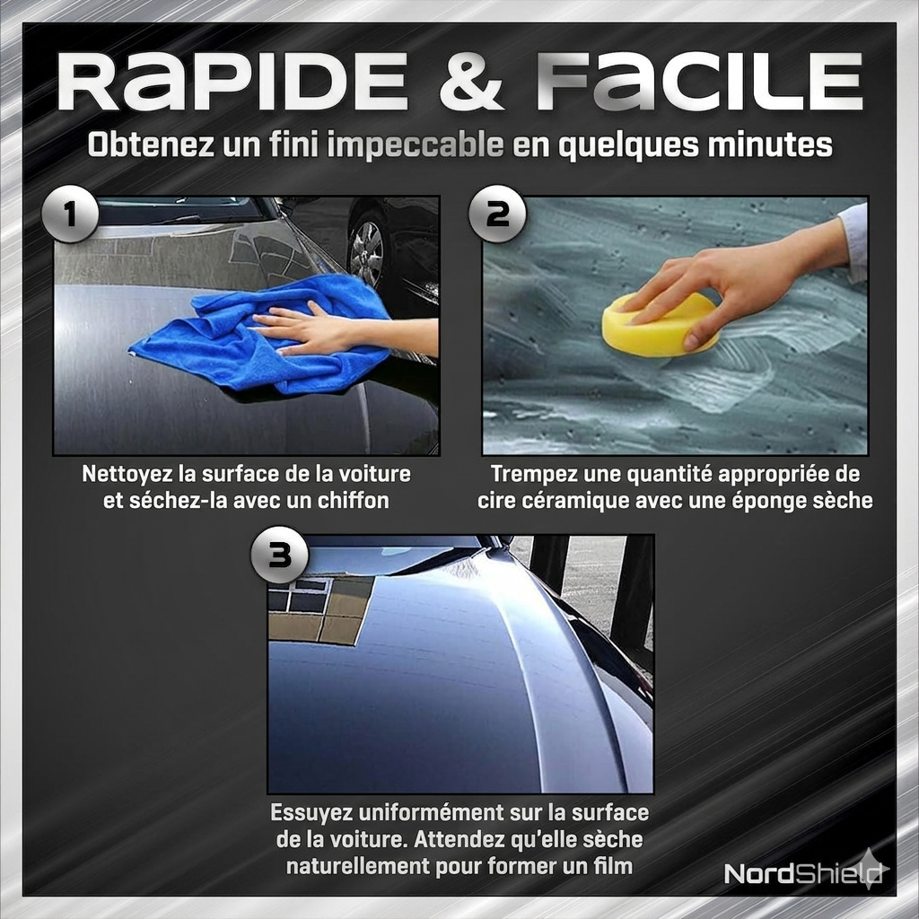 NordShield Céramique Titanium — Brillance Miroir en 15 Minutes