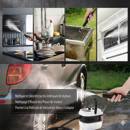 NettoPro Vapeur X — Nettoyeur Vapeur Portatif 2500W | Sans Produits Chimiques