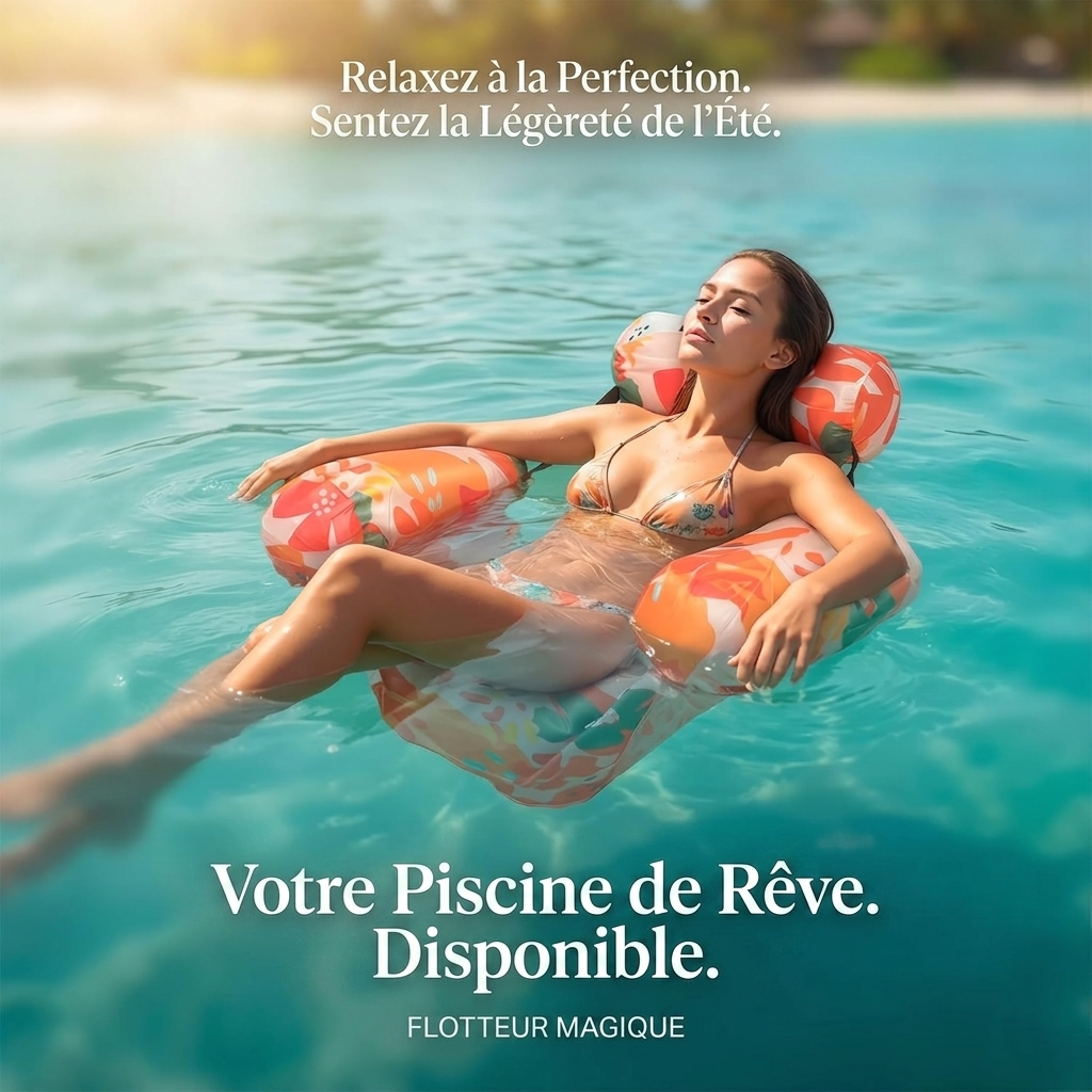 AquaRelax™ – Chaise Longue Flottante Premium pour Piscine
